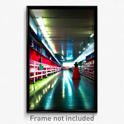 Pixel Art Poster - Strange Aisle (8 Bit Psychedelic Trippy Video Game Print)