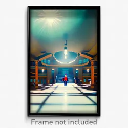 Pixel Art Poster - Unusual High School (8 Bit Psychedelic Video Game Print)