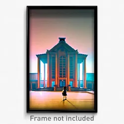 Pixel Art Poster - Colossal School (8 Bit Psychedelic Trippy Video Game Print)
