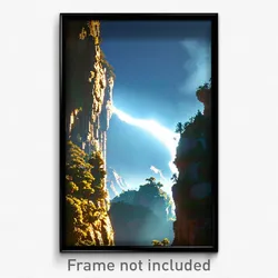 Pixel Art Poster - Cultured Rift (8 Bit Psychedelic Trippy Video Game Print)