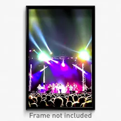 Pixel Art Poster - Dazzling Concert (8 Bit Psychedelic Trippy Video Game Print)