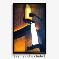Pixel Art Poster - Tan Bar (8 Bit Psychedelic Trippy Weird Video Game Print)
