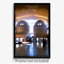 Pixel Art Poster - Modern Granary (8 Bit Psychedelic Trippy Video Game Print)