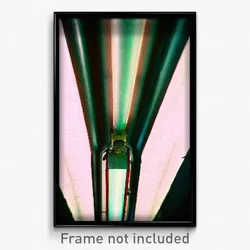 Pixel Art Poster - Antique Tube (8 Bit Psychedelic Trippy Video Game Print)