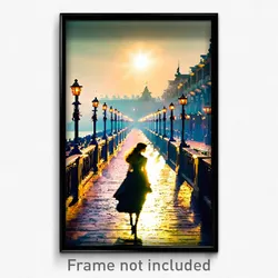 Pixel Art Poster - Enchanting Promenade (8 Bit Psychedelic Video Game Print)