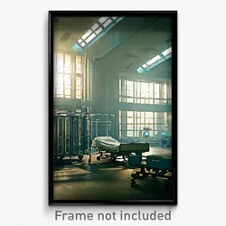 Pixel Art Poster - Massive Hospital (8 Bit Psychedelic Trippy Video Game Print)