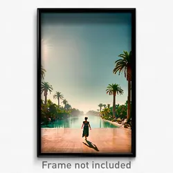 Pixel Art Poster - Tremendous Oasis (8 Bit Psychedelic Trippy Video Game Print)