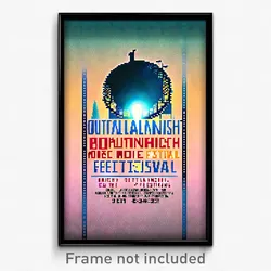 Pixel Art Poster - Outlandish Movie Festival (8 Bit Video Game Print)