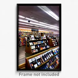 Pixel Art Poster - Standard Book Store (8 Bit Psychedelic Video Game Print)