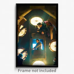 Pixel Art Poster - Unusual Antechamber (8 Bit Psychedelic Video Game Print)
