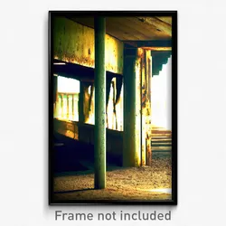 Pixel Art Poster - Aged Dugout (8 Bit Psychedelic Trippy Weird Video Game Print)