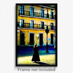 Pixel Art Poster - Outstanding Madrid (8 Bit Psychedelic Video Game Print)