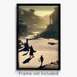 Pixel Art Poster - Grand Wasteland (8 Bit Psychedelic Trippy Video Game Print)