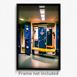 Pixel Art Poster - Nautical Locker Room (8 Bit Psychedelic Video Game Print)