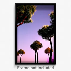Pixel Art Poster - Immaculate Trees (8 Bit Psychedelic Trippy Video Game Print)