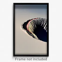 Pixel Art Poster - Familiar Crater (8 Bit Psychedelic Trippy Video Game Print)