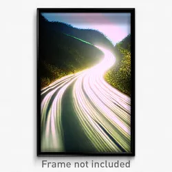Pixel Art Poster - Wavy Trail (8 Bit Psychedelic Trippy Weird Video Game Print)