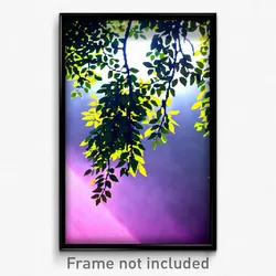 Pixel Art Poster - Leafy Strand (8 Bit Psychedelic Trippy Video Game Print)