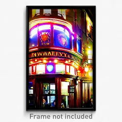 Pixel Art Poster - Awesome Pub (8 Bit Psychedelic Trippy Weird Video Game Print)