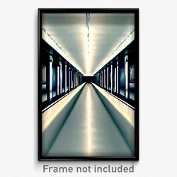 Pixel Art Poster - Smooth Corridor (8 Bit Psychedelic Trippy Video Game Print)