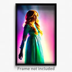 Pixel Art Poster - Bright Warren (8 Bit Psychedelic Trippy Video Game Print)