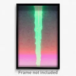 Pixel Art Poster - Fluid Downs (8 Bit Psychedelic Trippy Weird Video Game Print)