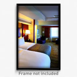 Pixel Art Poster - Bountiful Hotel Room (8 Bit Psychedelic Video Game Print)