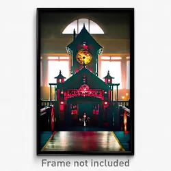 Pixel Art Poster - Admirable Madhouse (8 Bit Psychedelic Video Game Print)