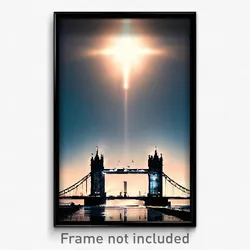 Pixel Art Poster - Majestic Landmark (8 Bit Psychedelic Trippy Video Game Print)