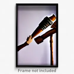 Pixel Art Poster - Wooden Arm (8 Bit Psychedelic Trippy Weird Video Game Print)