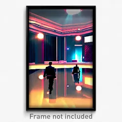 Pixel Art Poster - Stimulating Ballroom (8 Bit Psychedelic Video Game Print)