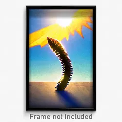 Pixel Art Poster - Sunny Spike (8 Bit Psychedelic Trippy Weird Video Game Print)