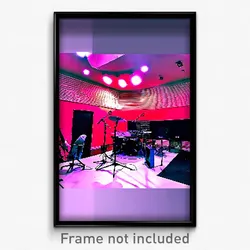 Pixel Art Poster - Uncommon Music Studio (8 Bit Psychedelic Video Game Print)