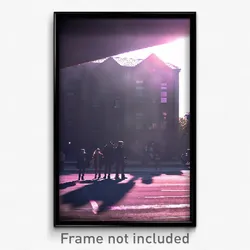 Pixel Art Poster - Shadowy College (8 Bit Psychedelic Trippy Video Game Print)