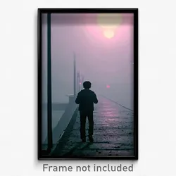 Pixel Art Poster - Dreary Way (8 Bit Psychedelic Trippy Weird Video Game Print)