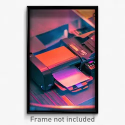 Pixel Art Poster - Infamous Printer (8 Bit Psychedelic Trippy Video Game Print)