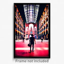 Pixel Art Poster - Immaculate Barcelona (8 Bit Psychedelic Video Game Print)