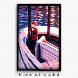 Pixel Art Poster - Wonderful Berth (8 Bit Psychedelic Trippy Video Game Print)