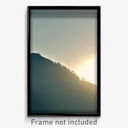 Pixel Art Poster - Realistic Ridgeline (8 Bit Psychedelic Video Game Print)