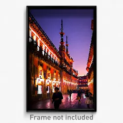 Pixel Art Poster - Elaborate Madrid (8 Bit Psychedelic Trippy Video Game Print)