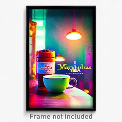Pixel Art Poster - Marvelous Tea (8 Bit Psychedelic Trippy Video Game Print)