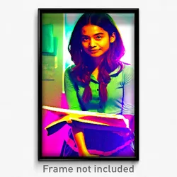 Pixel Art Poster - Modest Book (8 Bit Psychedelic Trippy Weird Video Game Print)