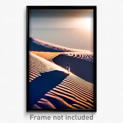 Pixel Art Poster - Creative Dunes (8 Bit Psychedelic Trippy Video Game Print)