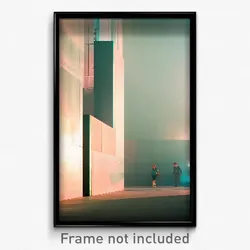 Pixel Art Poster - Striking Wall (8 Bit Psychedelic Trippy Video Game Print)