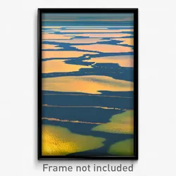 Pixel Art Poster - Gargantuan Flood Plain (8 Bit Psychedelic Video Game Print)