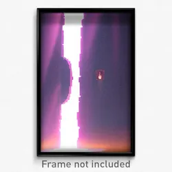 Pixel Art Poster - Imperfect Portal (8 Bit Psychedelic Trippy Video Game Print)