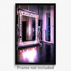 Pixel Art Poster - Wonderful Mirror (8 Bit Psychedelic Trippy Video Game Print)