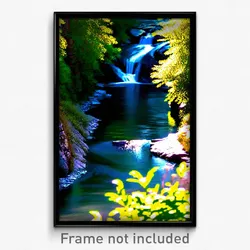 Pixel Art Poster - Rich Creek (8 Bit Psychedelic Trippy Weird Video Game Print)