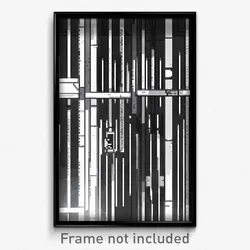 Pixel Art Poster - Webbed Prison (8 Bit Psychedelic Trippy Video Game Print)