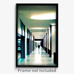 Pixel Art Poster - Modern Corridor (8 Bit Psychedelic Trippy Video Game Print)